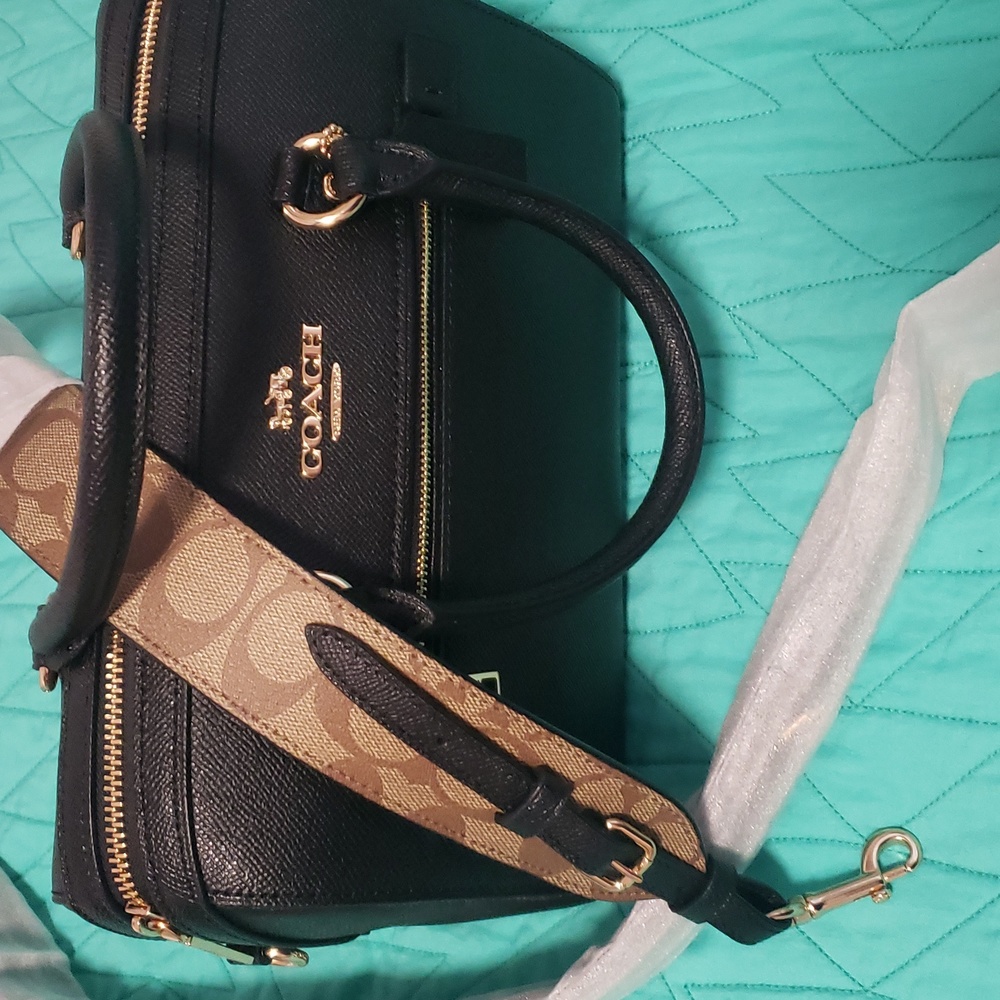 COACH Rowan bag with signature canvas strap
